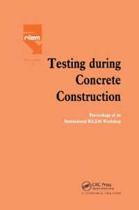 Testing during Concrete Construction : Proceedings of RILEM Colloquium, Darmstadt, March 1990