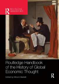 ラウトレッジ版　グローバル経済思想史ハンドブック<br>Routledge Handbook of the History of Global Economic Thought (Routledge International Handbooks)