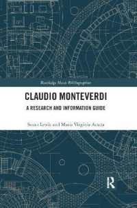 Claudio Monteverdi : A Research and Information Guide (Routledge Music Bibliographies)