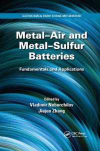 Metal-Air and Metal-Sulfur Batteries : Fundamentals and Applications (Electrochemical Energy Storage and Conversion)