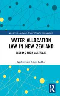 Water Allocation Law in New Zealand : Lessons from Australia (Earthscan Studies in Water Resource Management)