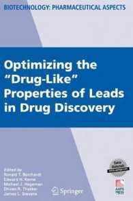 Optimizing the "Drug-Like" Properties of Leads in Drug Discovery (Biotechnology : Pharmaceutical Aspects)