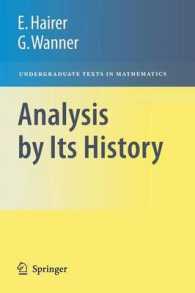 『解析教程』（原書・テキスト）<br>Analysis by Its History (Readings in Mathematics)