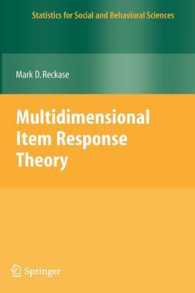 Multidimensional Item Response Theory (Statistics for Social and Behavioral Sciences)
