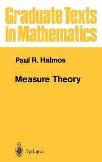 測度論<br>Measure Theory (Graduate Texts in Mathematics Vol.18) （XI, 304 S. 24,5 cm）