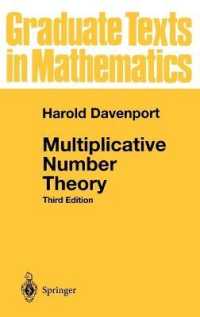 Multiplicative Number Theory (Graduate Texts in Mathematics Vol.74) （3RD）