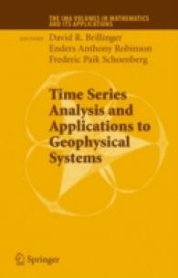 Time Series Analysis and Applications to Geophysical Systems : Part I (The Ima Volumes in Mathematics and its Applications)