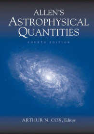 Allen's Astrophysical Quantities （4th ed. 1999. XVIII, 719 p. w. figs. 26 cm）