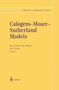 Calogero-Moser-Sutherland Models (Crm Series in Mathematical Physics)