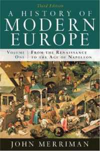 A History of Modern Europe : From the Renaissance to the Age of Napoleon 〈1〉 （3TH）