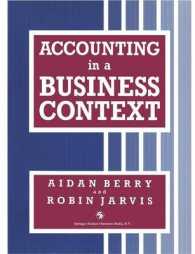 Accounting in a Business Context (Business in Context Series) （1991）