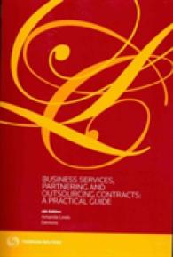 アウトソーシング契約：実務ガイド（第４版）<br>Outsourcing Contracts : A Practical Guide （4TH）