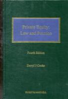 未公開株式の法と実務（第４版）<br>Private Equity Law and Practice （4TH）