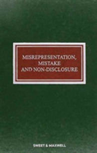 Misrepresentation， Mistake and Non-Disclosure