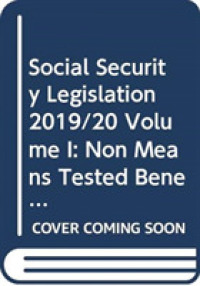 Social Security Legislation 2019/20 Volume I: Non Means Tested Benefits and Employment and Support Allowance