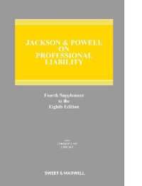 Jackson & Powell on Professional Liability: 4th Supplement