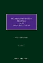 Misrepresentation， Mistake and Non-Disclosure