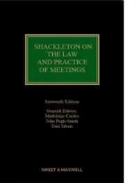 Shackleton on the Law and Practice of Meetings （16TH）