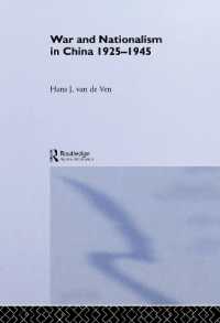 War and Nationalism in China: 1925-1945 (Routledge Studies in the Modern History of Asia)