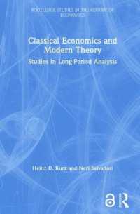 Classical Economics and Modern Theory : Studies in Long-Period Analysis (Routledge Studies in the History of Economics)