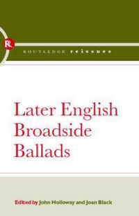 Later English Broadside Ballads 〈2〉