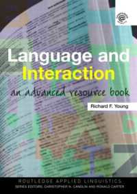 言語と相互行為：発展的資料集<br>Language and Interaction : An Advanced Resource Book (Routledge Applied Linguistics)