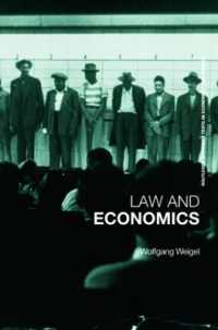 法と経済学入門<br>Economics of the Law : A Primer (Routledge Advanced Texts in Economics and Finance)