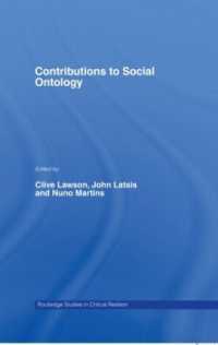 社会的存在論<br>Contributions to Social Ontology (Routledge Studies in Critical Realism)