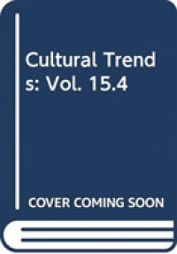 Cultural Trends : Vol. 15.4 -- Paperback / softback