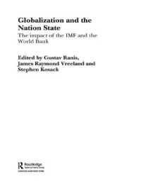 Globalization and the Nation State : The Impact of the IMF and the World Bank (Routledge Studies in the Modern World Economy)
