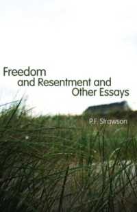 ストローソン論文集：自由と怒り・他<br>Freedom and Resentment and Other Essays