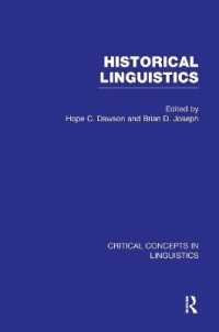 Historical Linguistics, Vol. 1
