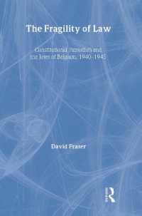 The Fragility of Law : Constitutional Patriotism and the Jews of Belgium, 1940-1945