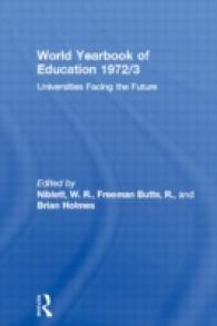 World Yearbook of Education 1972/3 : Universities Facing the Future (World Yearbook of Education)