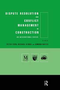 Dispute Resolution and Conflict Management in Construction : An International Perspective (Cib)