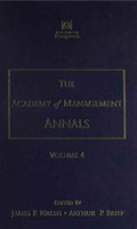 The Academy of Management Annals (100 Cases) 〈4〉 （1ST）