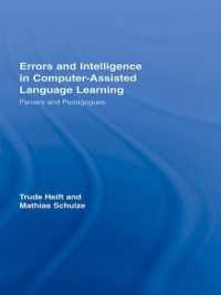 Errors and Intelligence in Computer-Assisted Language Learning : Parsers and Pedagogues (Routledge Studies in Computer Assisted Language Learning)