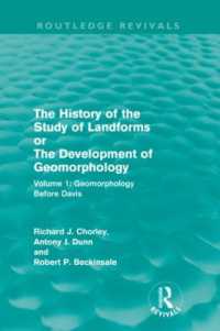 The History of the Study of Landforms: Volume 1 - Geomorphology before Davis (Routledge Revivals) : or the Development of Geomorphology (Routledge Revivals: the History of the Study of Landforms)