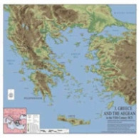 Greece and the Aegean in the 5th Century BCE (Routledge Wall Maps for the Ancient World) （ROL MAP）