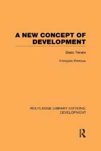 A New Concept of Development : Basic Tenets (Routledge Library Editions: Development)