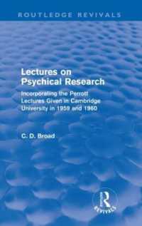 Lectures on Psychical Research (Routledge Revivals) : Incorporating the Perrott Lectures Given in Cambridge University in 1959 and 1960 (Routledge Revivals)