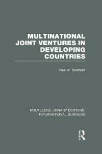 Multinational Joint Ventures in Developing Countries (RLE International Business) (Routledge Library Editions: International Business)