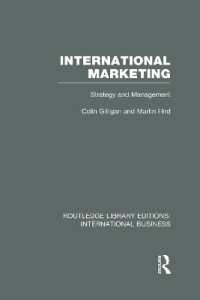 International Marketing (RLE International Business) : Strategy and Management (Routledge Library Editions: International Business)