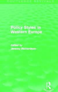 Policy Styles in Western Europe (Routledge Revivals) (Routledge Revivals)