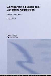 Comparative Syntax and Language Acquisition (Routledge Leading Linguists)
