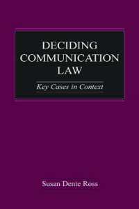 Deciding Communication Law : Key Cases in Context (Routledge Communication Series)