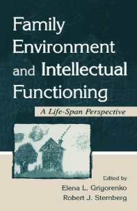 Family Environment and Intellectual Functioning : A Life-span Perspective