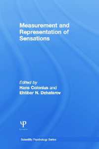 Measurement and Representation of Sensations (Scientific Psychology Series)
