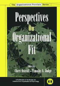 Perspectives on Organizational Fit (Siop Organizational Frontiers Series)