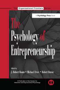 The Psychology of Entrepreneurship (Siop Organizational Frontiers Series)